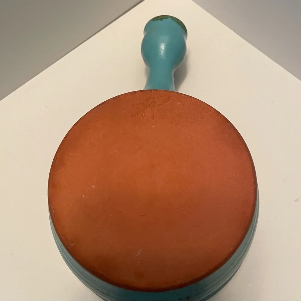 Studio Art Pottery Soup Bowl With Lid Artist Signed‎